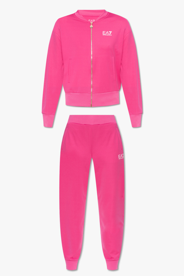 Pink store armani tracksuit